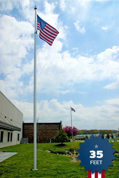 35ft Economy Flagpole - ECSA35