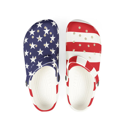 Patriotic EVA Foam Shoes | July 4th Comfort Clogs