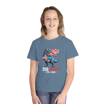 America 250 Dino Flag Youth Tee