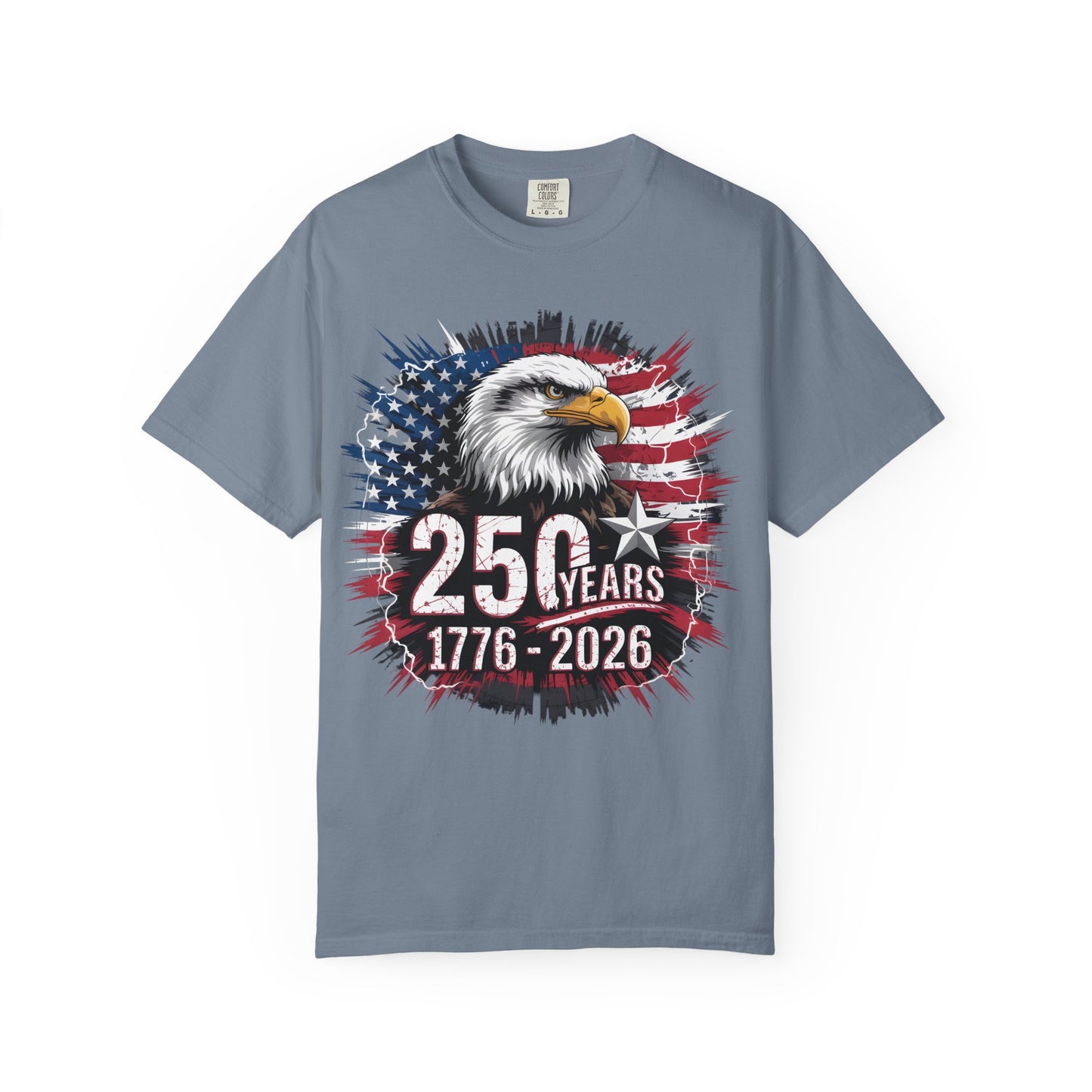 America 250 Eagle American Flag Tee 1776-2026