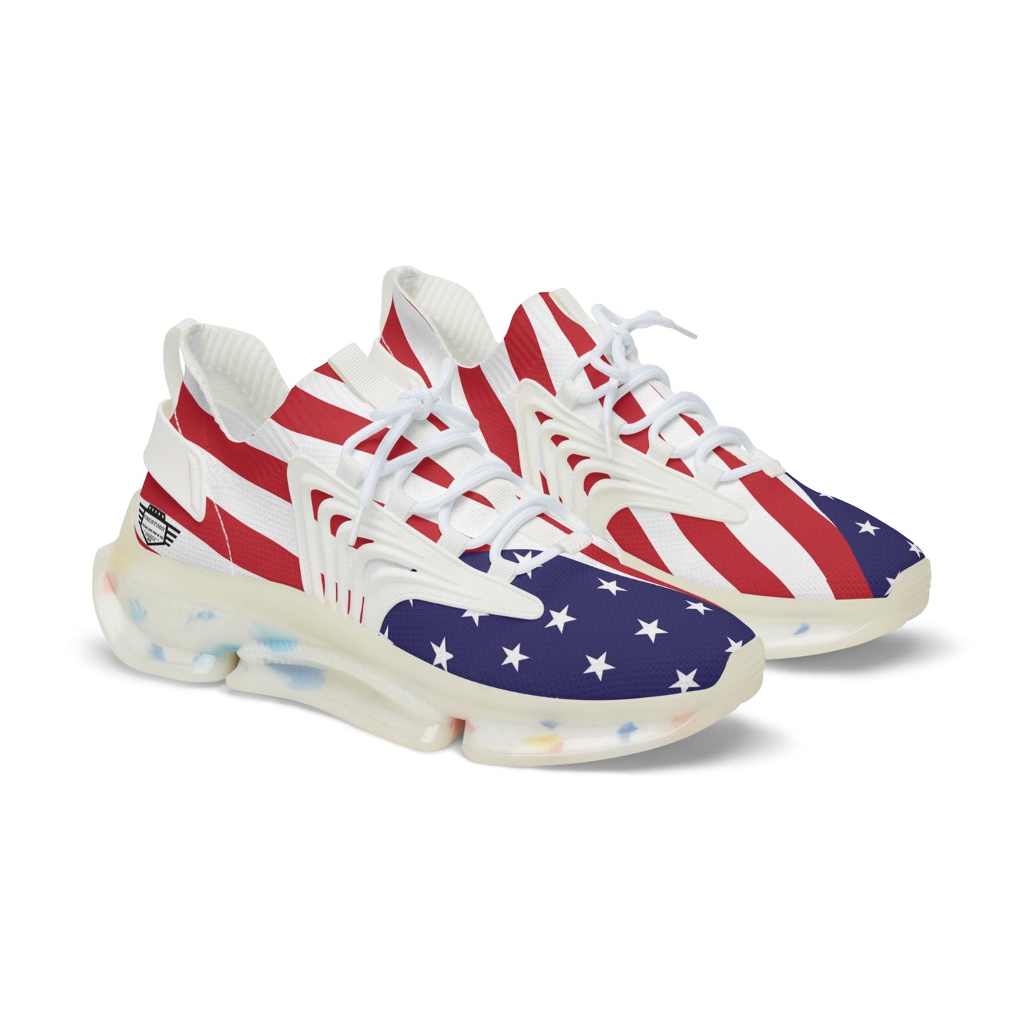 Flag Shoes Men's Mesh Sneakers | Patriotic Footwear