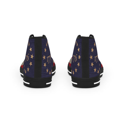 Men's Betsy Ross Flag High-Top Sneakers | Shop250America