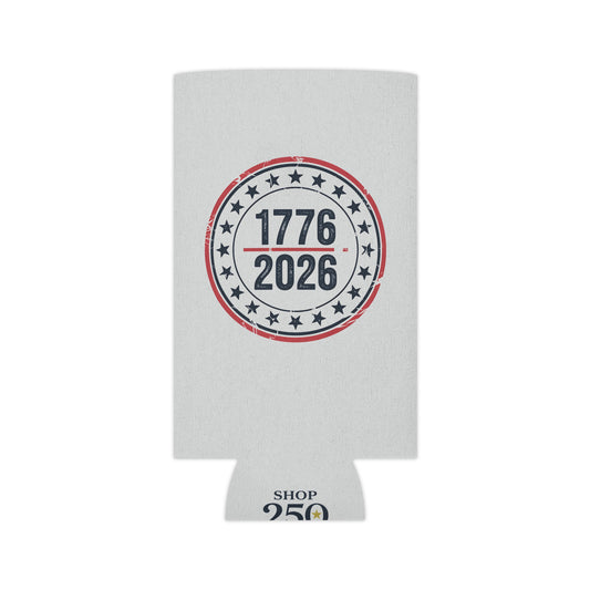 America 250 Can Cooler 1776-2026 — Patriotic Beer Koozie