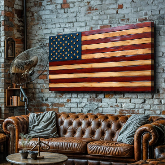 Old Glory American Flag Wall Art II