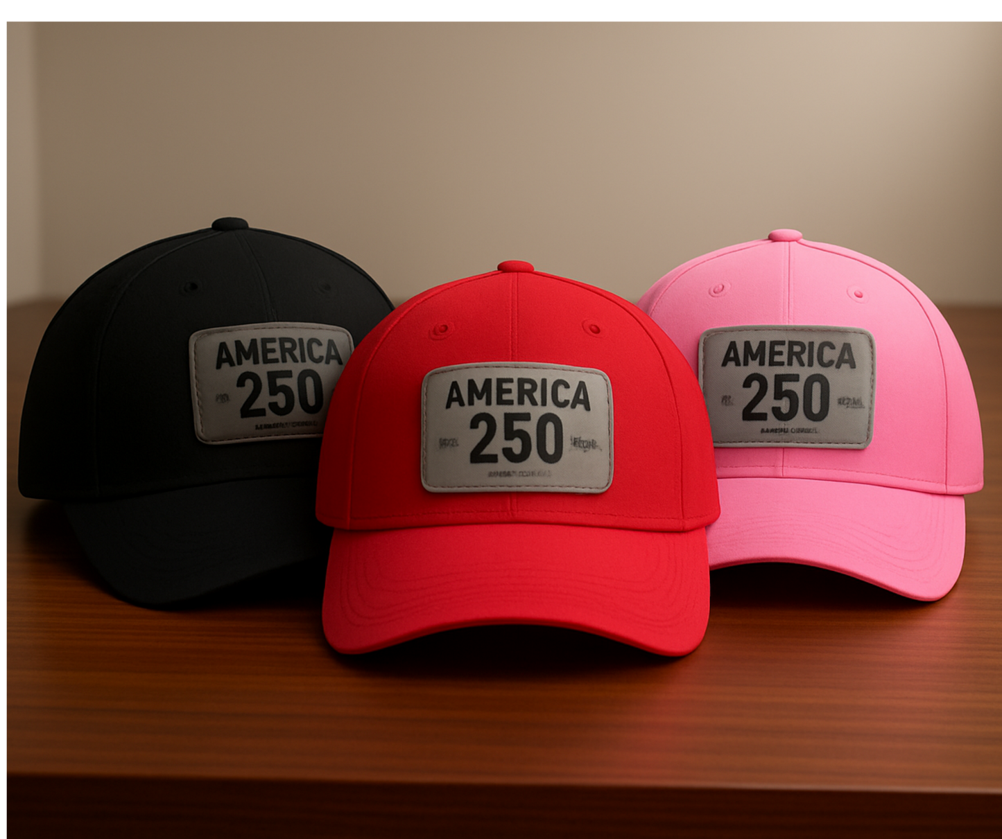 America's 250th Leather Patch Hat — 1776–2026 Patriotic Edition