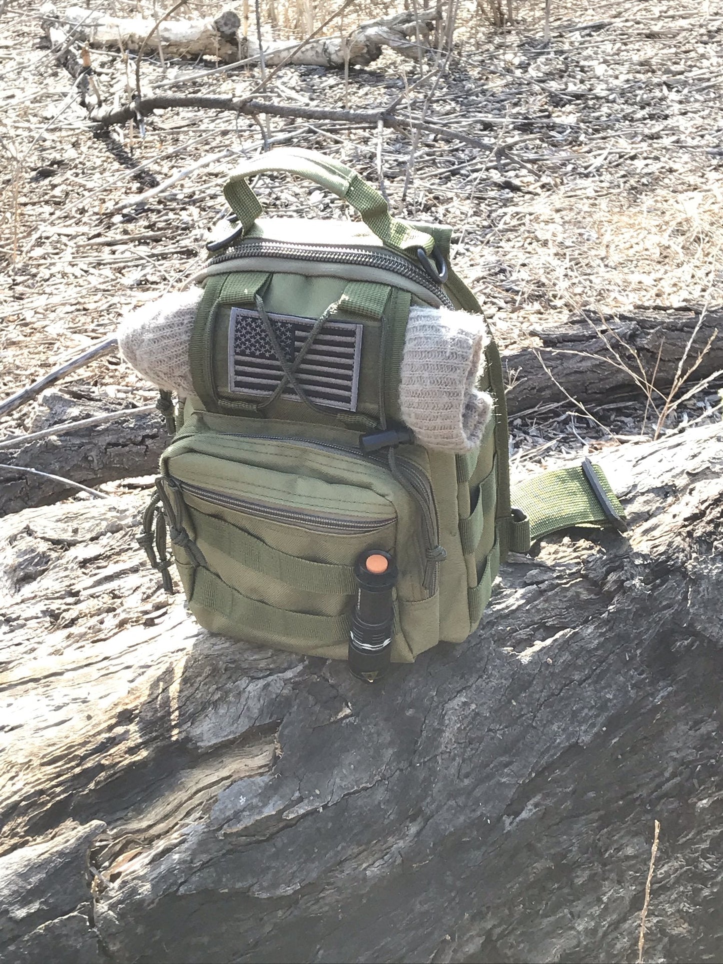 JupiterGear Tactical USA Flag Patch with Detachable Backing