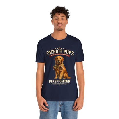 Scout the Firefighter T-Shirt | Patriot Pups™ | Courage Has Four Paws