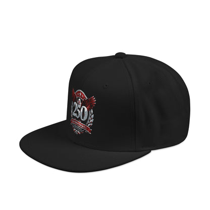 America 250 Embroidered Snapback Hat — Eagle Crest Patriotic Cap
