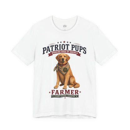 Scout the Farmer T-Shirt | Patriot Pups™ | Steady. Strong. Essential.