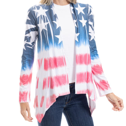 Made in USA Stars & Stripes Cardigan - Women's | Flag Shirt