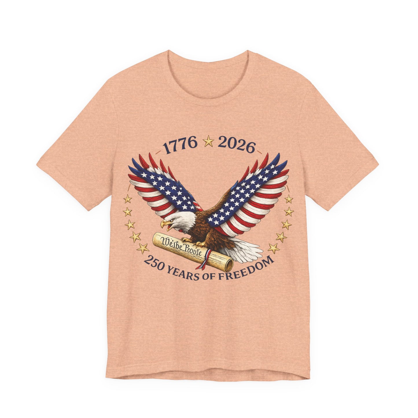 1776–2026 Eagle Patriotic Tee – 250 Years of Freedom