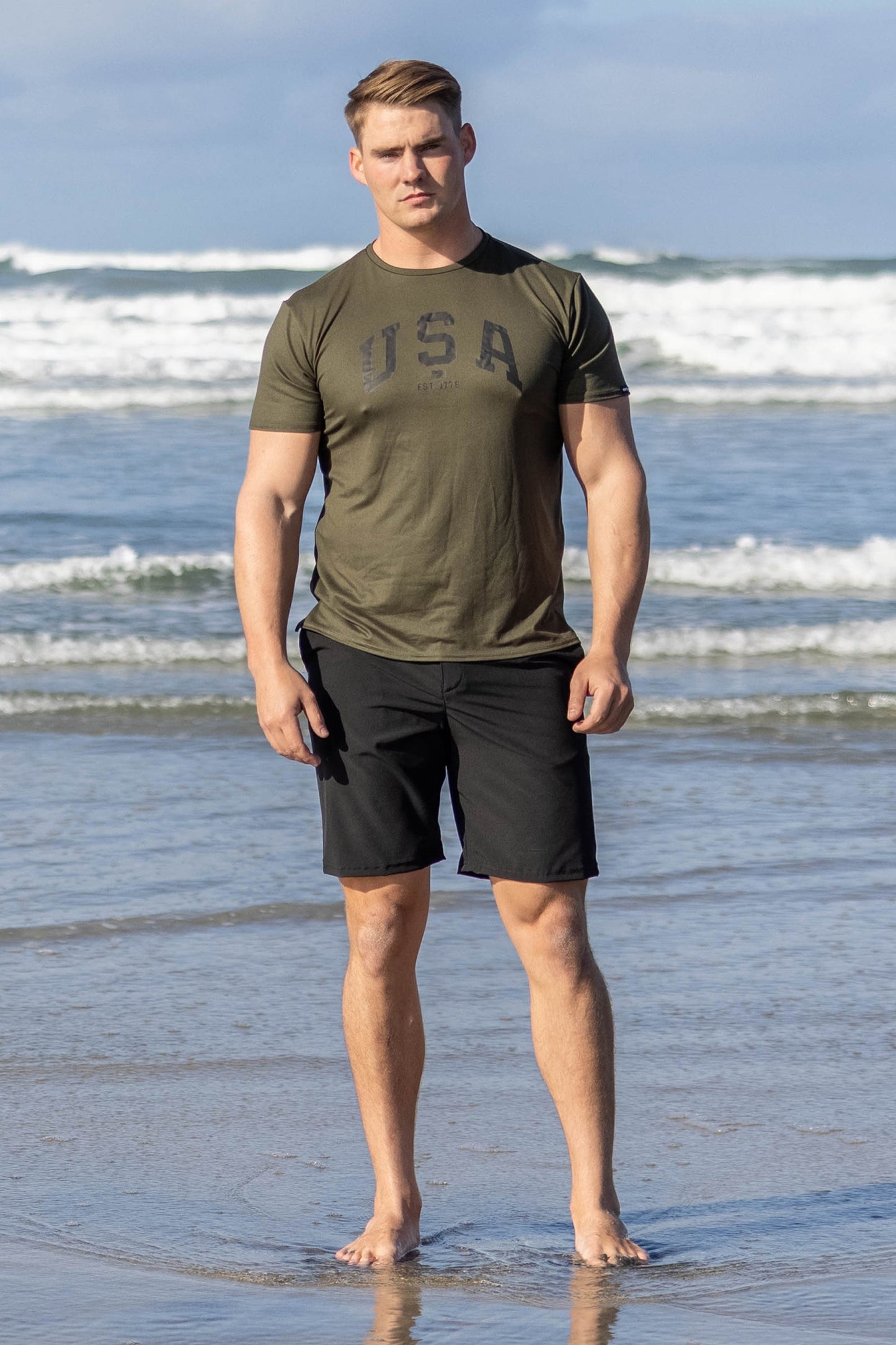 Men's Essential Short by WSI Sportswear, alternate view 2