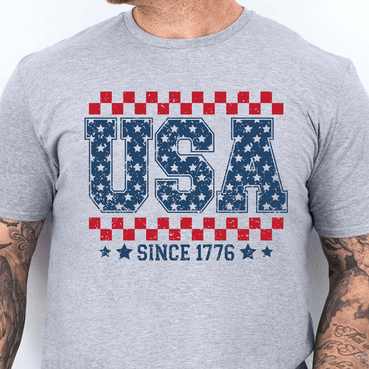 USA Since 1776 Shirt | Fourth Of July T-Shirt | Patriotic Flag Shirt | Independence Day Tee 682304
