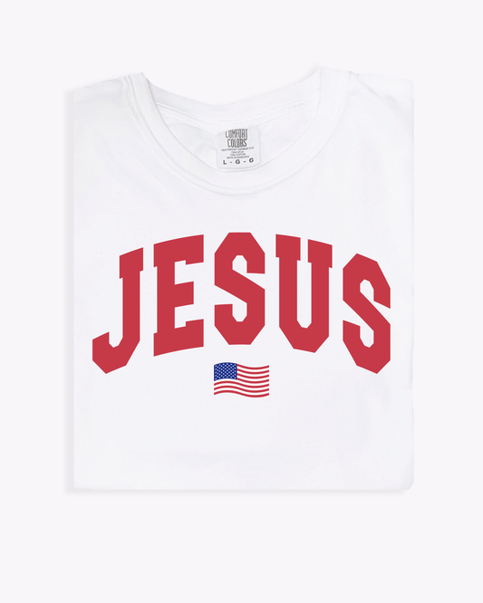 Jesus Flag Adult Unisex Tee 🇺🇸