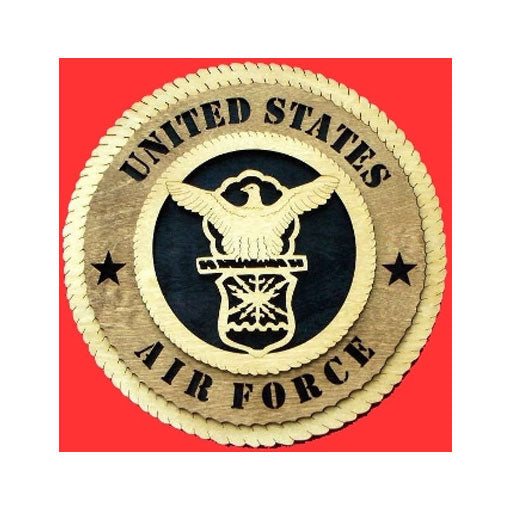 Air force Wall Tribute, Air force Wood Wall Tribute, USAF emblem - 9".