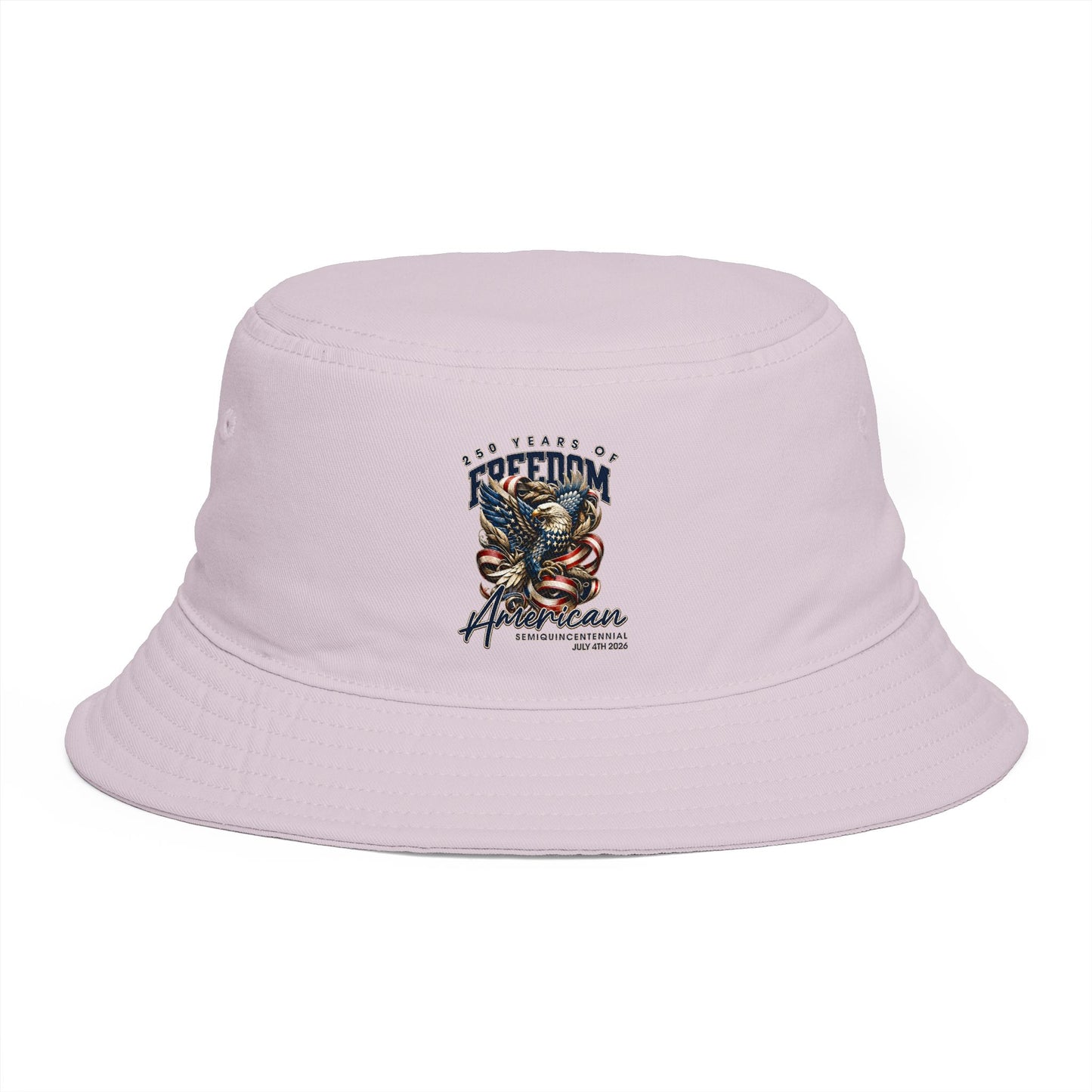 American Freedom Eagle Bucket Hat — Patriotic Vintage Skull & Eagle Design