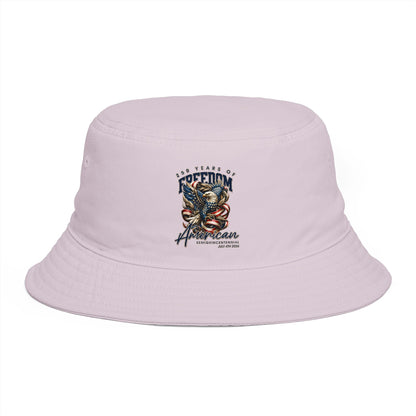 American Freedom Eagle Bucket Hat — Patriotic Vintage Skull & Eagle Design