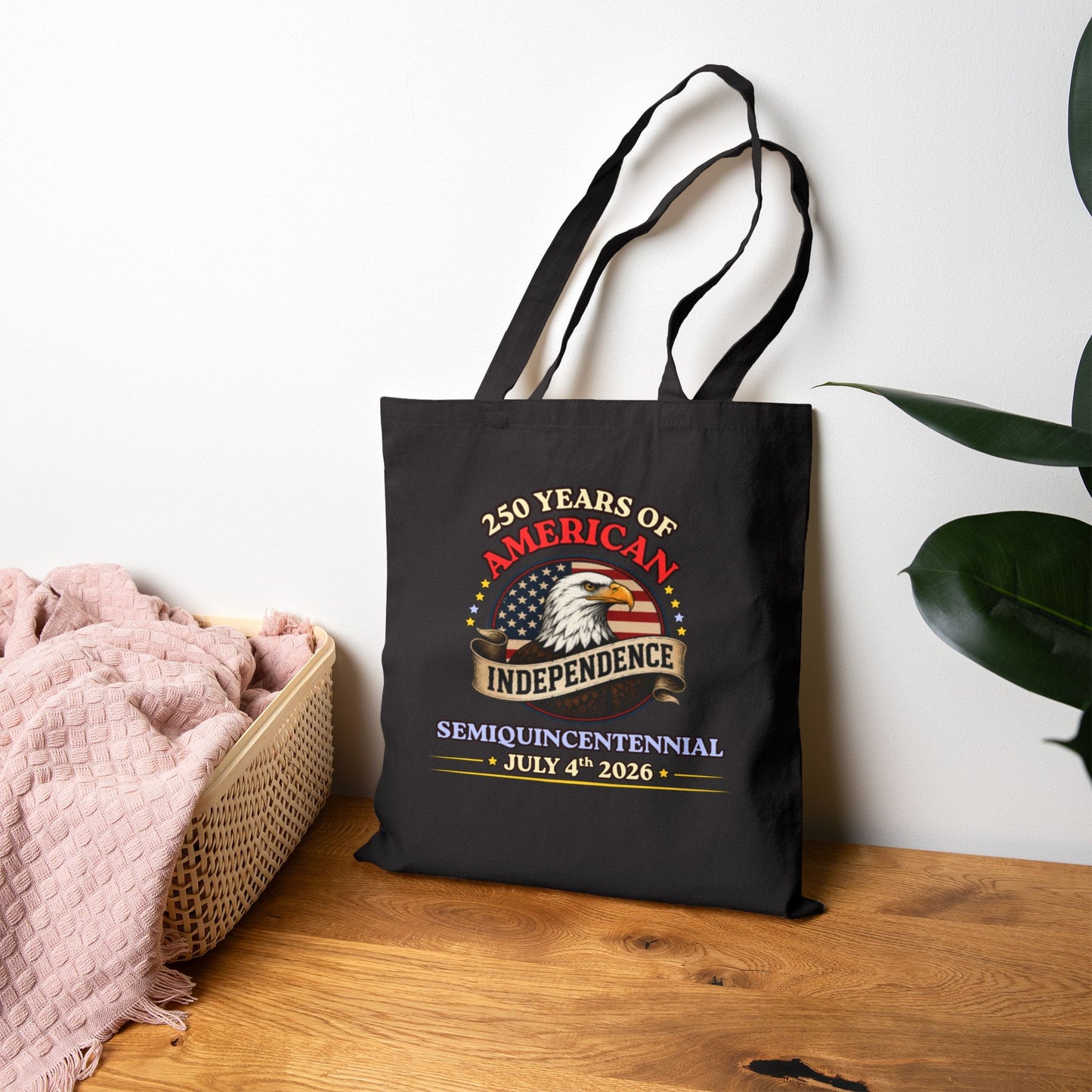 America 250 Independence Eagle Canvas Tote Bag