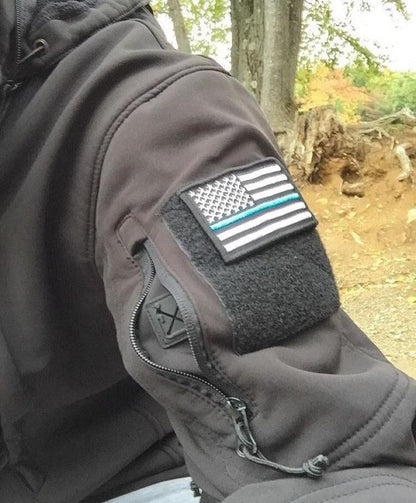 JupiterGear Tactical USA Flag Patch with Detachable Backing