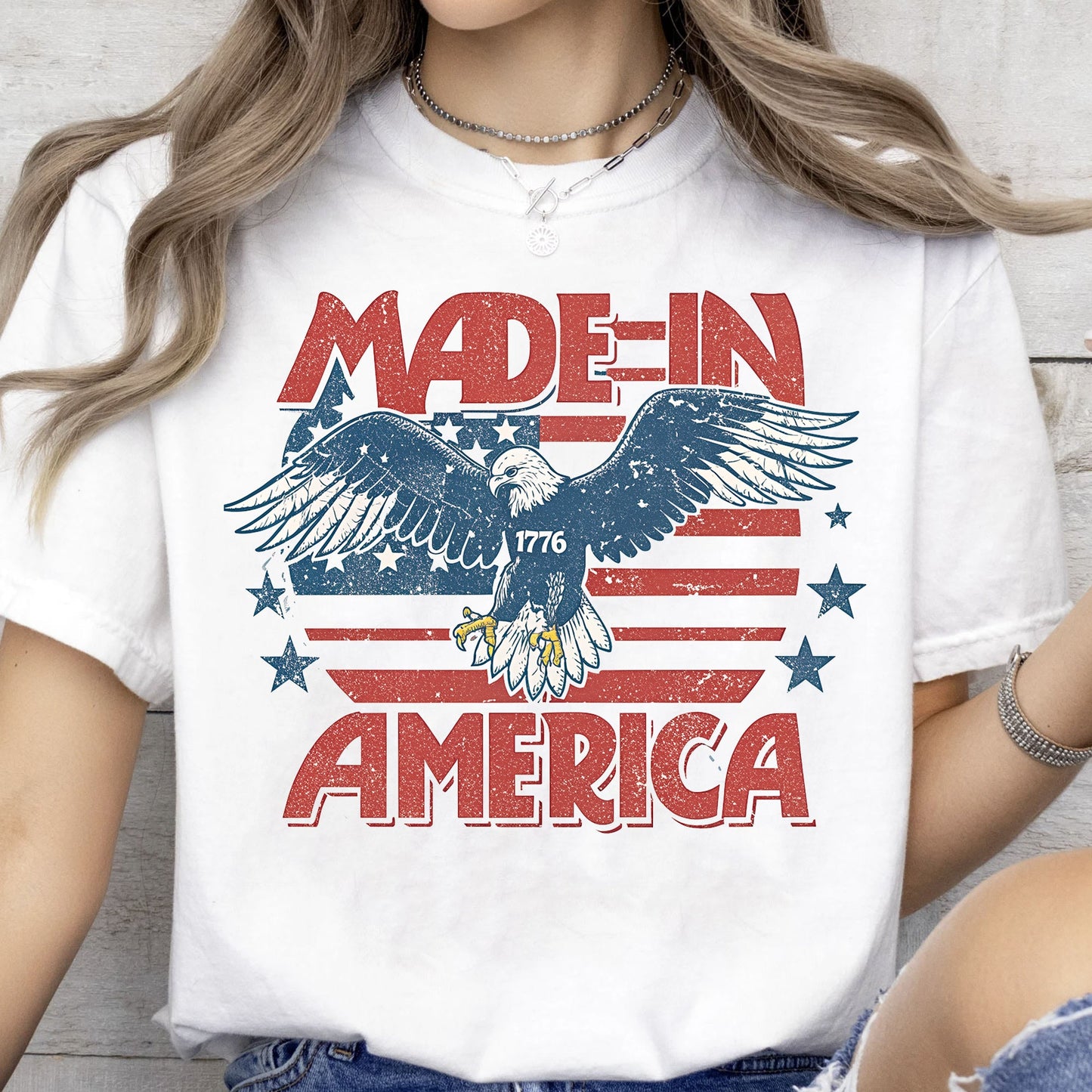 Made In 1776 America Shirt | 4th Of July Sublimation T-Shirt | Patriotic Shirt | Independence Day Tee 682309