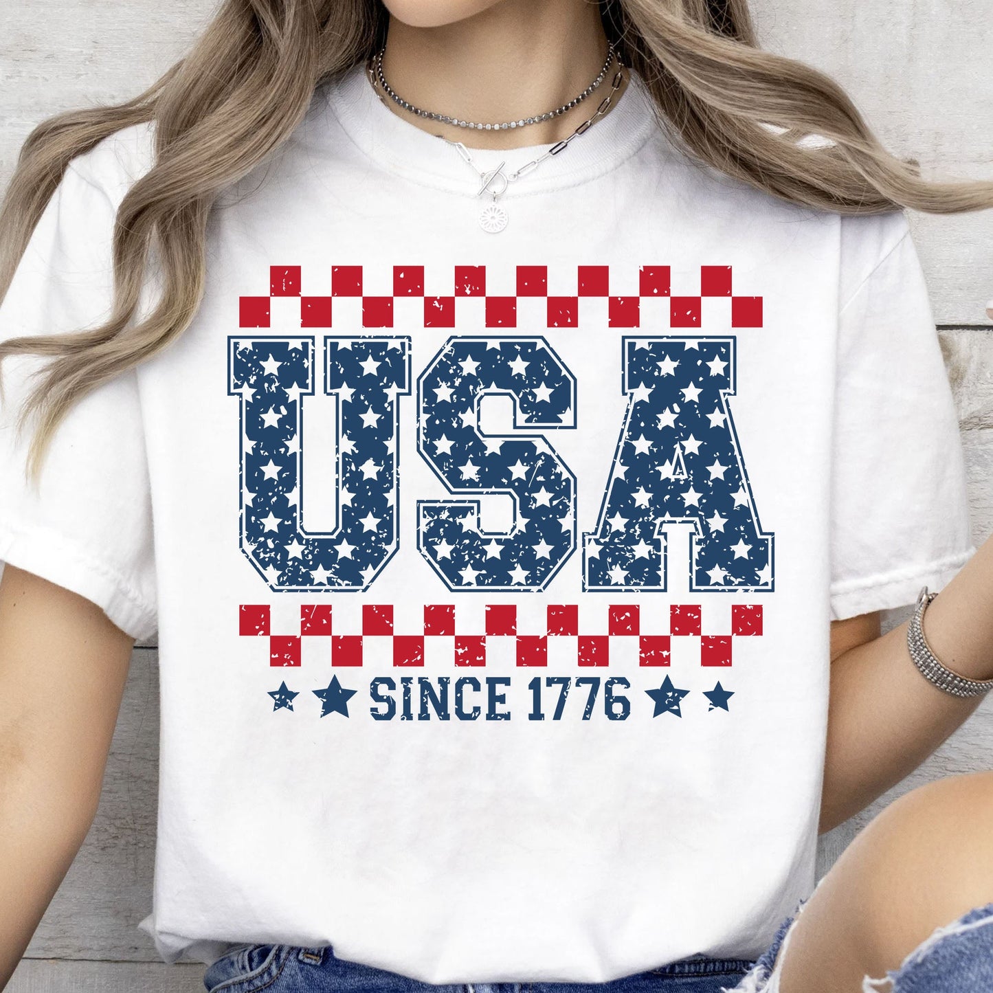 USA Since 1776 Shirt | Fourth Of July T-Shirt | Patriotic Flag Shirt | Independence Day Tee 682304