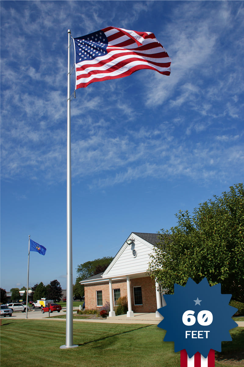 60ft Premium Flagpole - ECXA60
