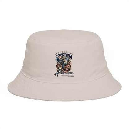 American Freedom Eagle Bucket Hat — Patriotic Vintage Skull & Eagle Design