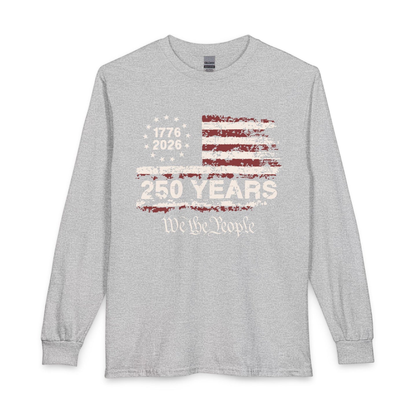 America 250 Distressed Flag Long Sleeve Shirt