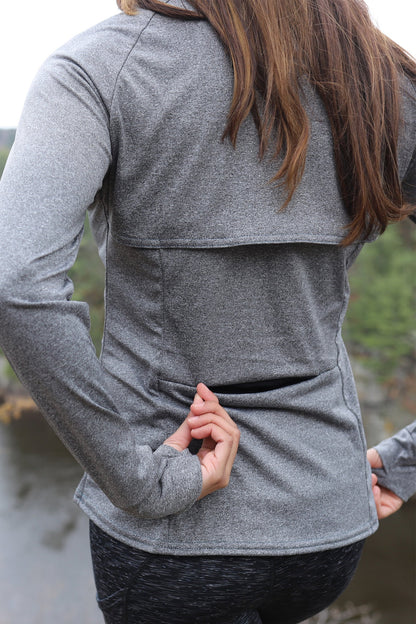 MicroTech™ Motion Pull Over Long sleeve Shirt by WSI Sportswear, alternate view 3