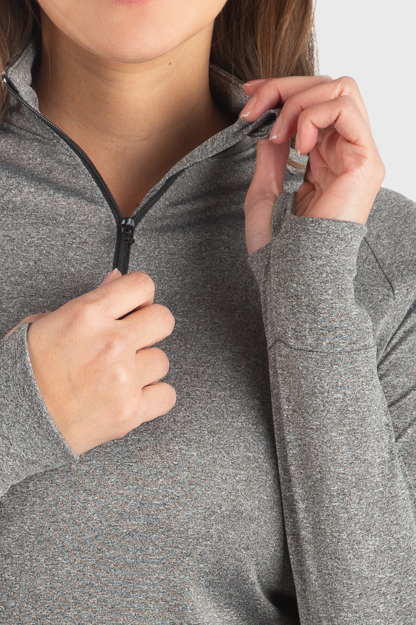 MicroTech™ Motion Pull Over Long sleeve Shirt by WSI Sportswear, alternate view 5