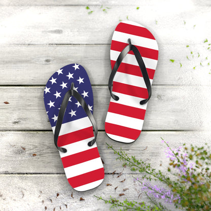 USA Flag Flip Flops | Patriotic Summer Sandals