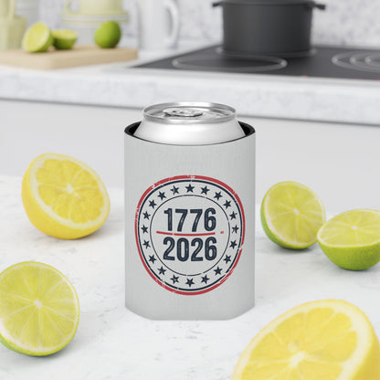 America 250 Can Cooler 1776-2026 — Patriotic Beer Koozie