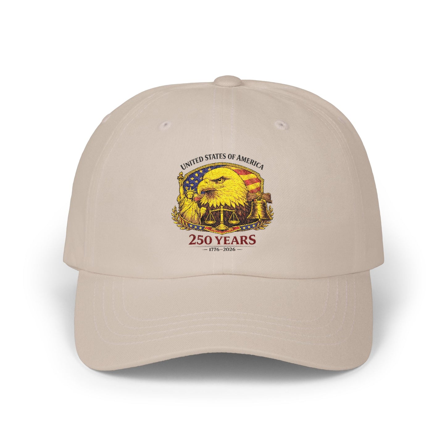 America 250 Vintage Seal Embroidered Dad Cap
