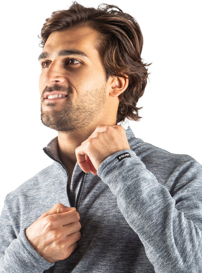 Polar Fleece 1/4 Zip Pullover by WSI Sportswear, alternate view 3