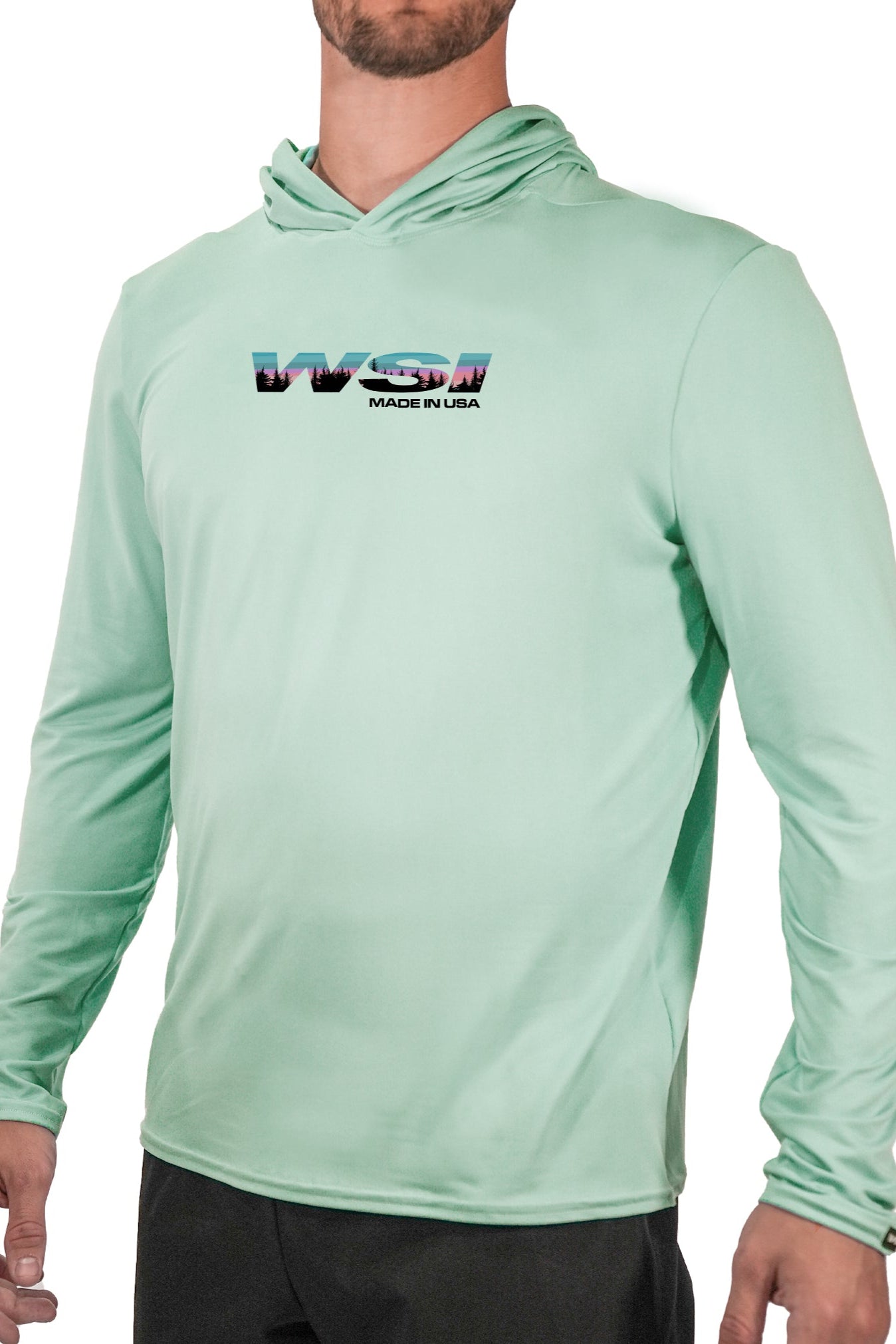 WSI SoftTECH™ Lightweight Sun Hoodie by WSI Sportswear, alternate view 4