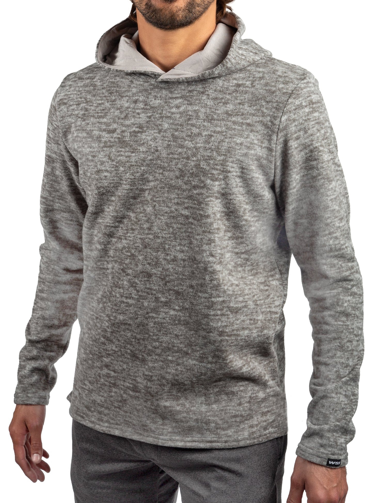 Polar Fleece Long Sleeve Hoodie by WSI Sportswear, alternate view 3