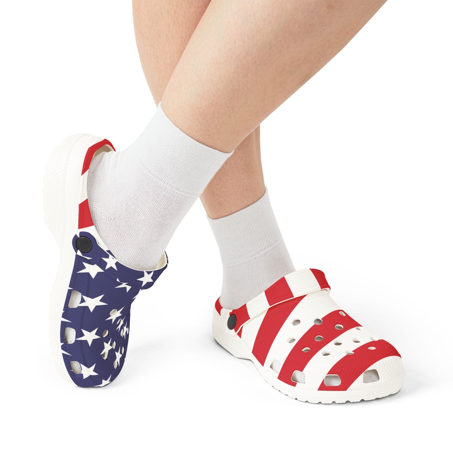 Patriotic EVA Foam Shoes | July 4th Comfort Clogs