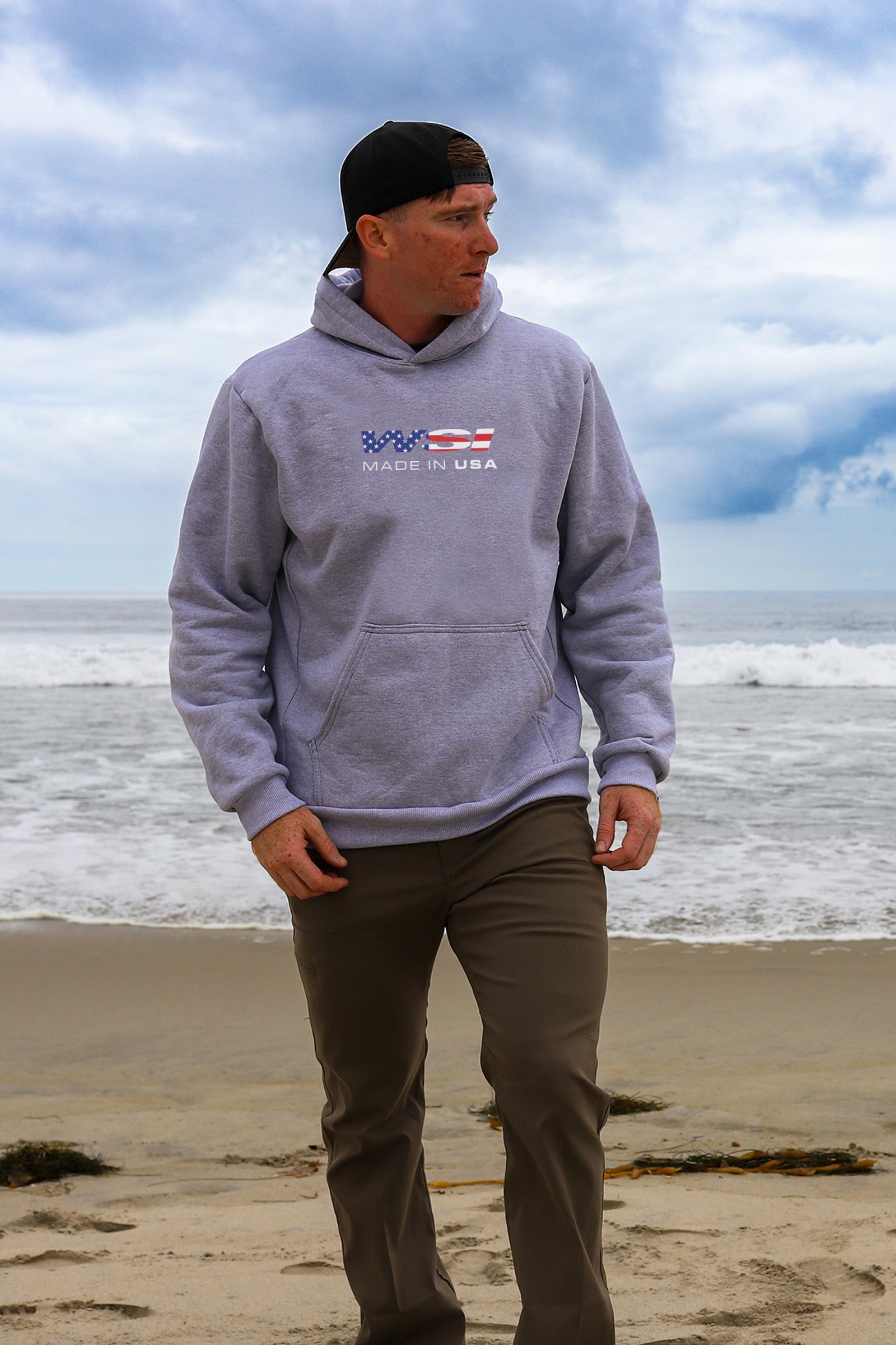 WSI Heavy Weight Fleece Hoodie by WSI Sportswear, alternate view 2