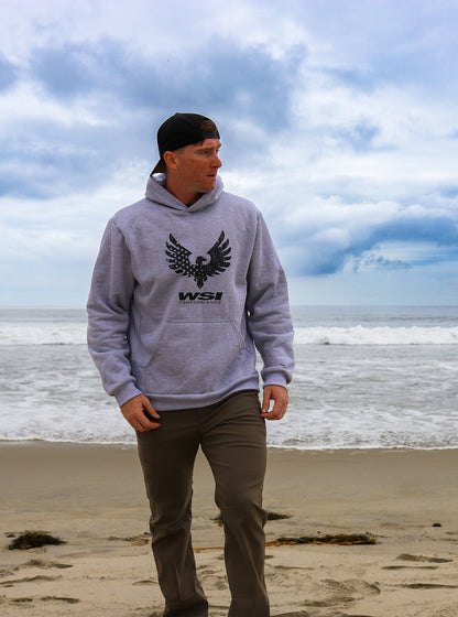 Men's Distressed Flag Heavy Weight Fleece Hoodie