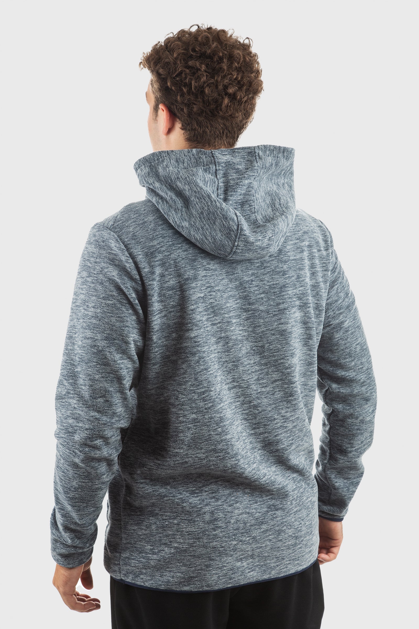 Polar Fleece Pocketed Hoodie by WSI Sportswear, alternate view 2