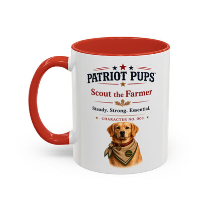 Scout the Farmer Coffee Mug | Patriot Pups™ | Steady Strong Essential