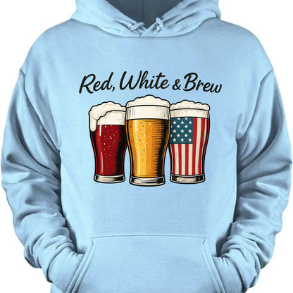 Red White And Brew Shirt | 4th Of July Beer T-Shirt | Patriotic Beer Tee | Independence Day Shirt 682329