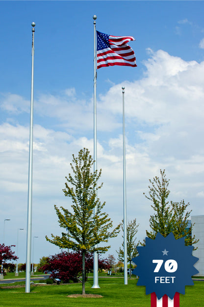 70ft Heavy Duty Flagpole - EC70