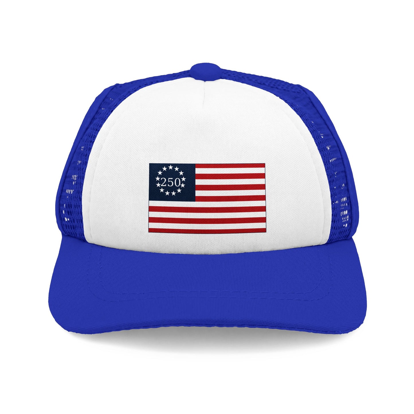 American Flag Dog Trucker Hat-250th Anniversary – UV Protection, S/M/L