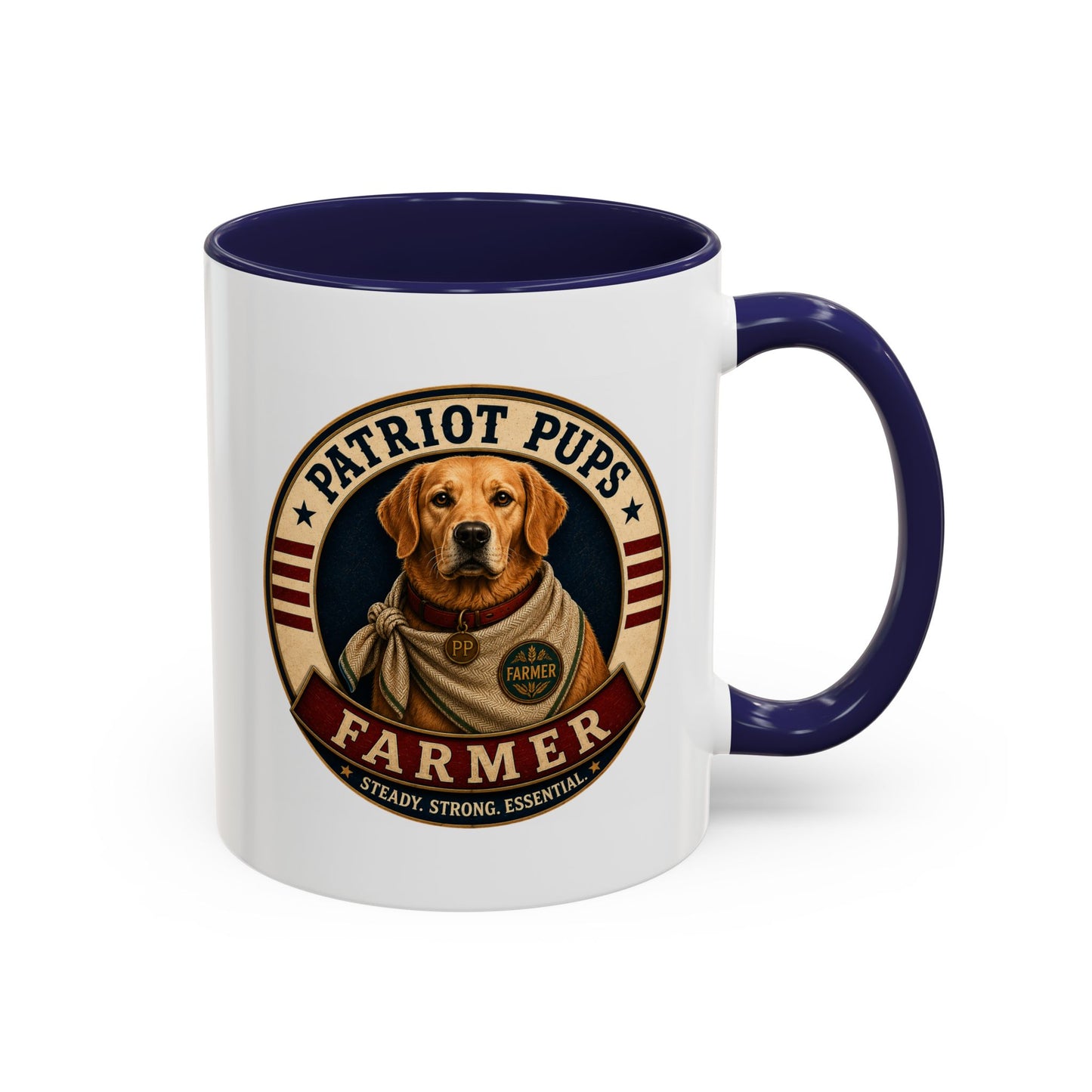 Scout the Farmer Coffee Mug | Patriot Pups™ | Steady Strong Essential