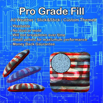 Black & White American Flag Cornhole Set | Premium USA-Made