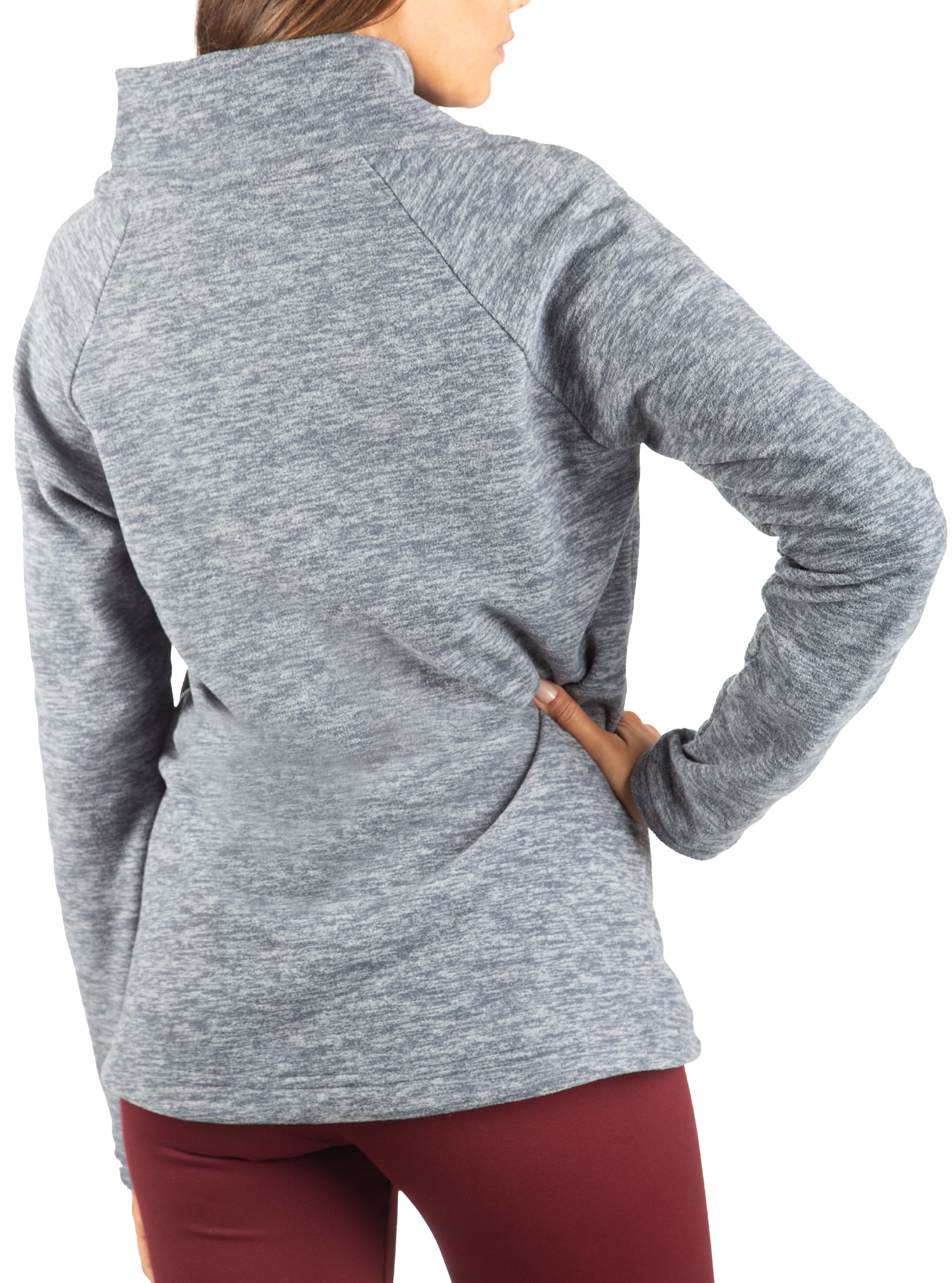 Polar Fleece Asymmetrical Pullover by WSI Sportswear, alternate view 2