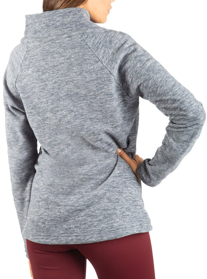Polar Fleece Asymmetrical Pullover by WSI Sportswear, alternate view 2