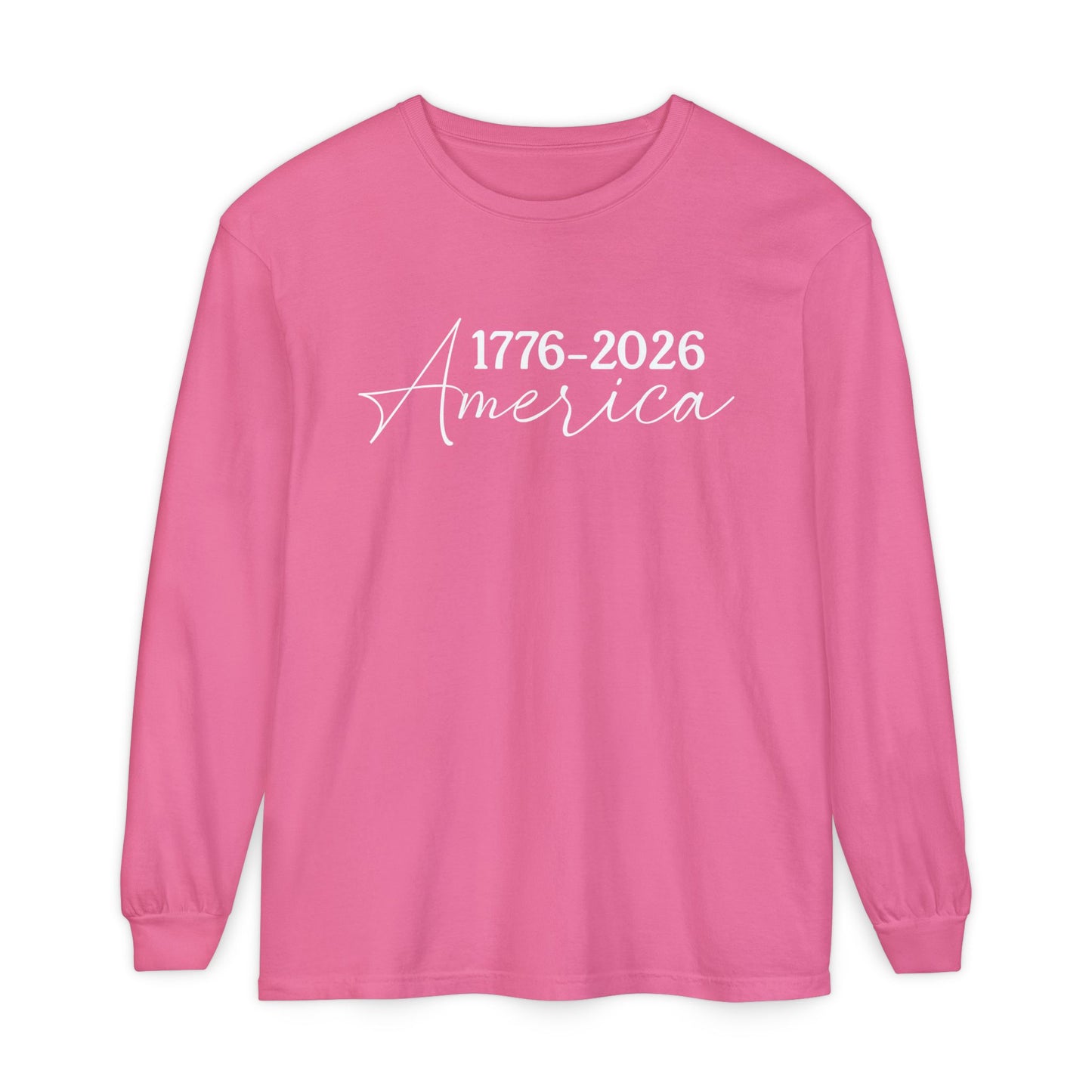 America 1776–2026 Long Sleeve Shirt — Patriotic Anniversary Tee