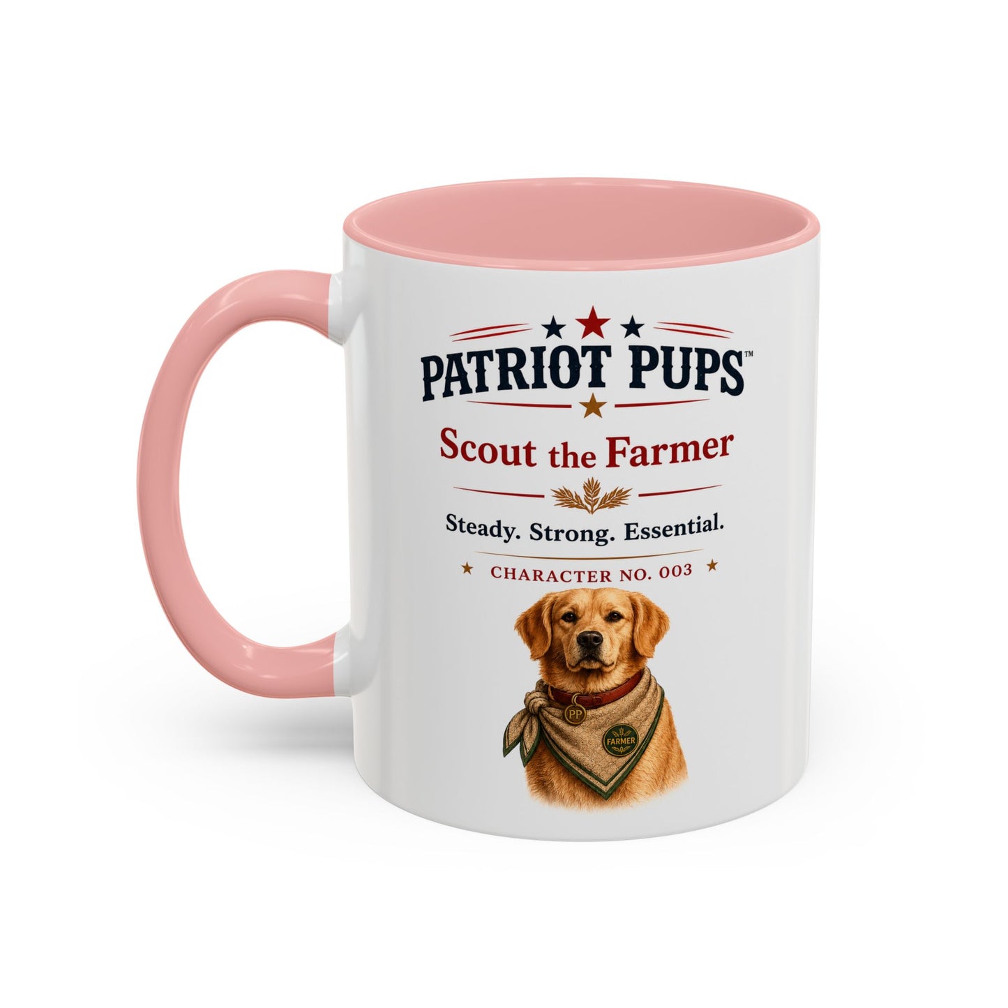 Scout the Farmer Coffee Mug | Patriot Pups™ | Steady Strong Essential